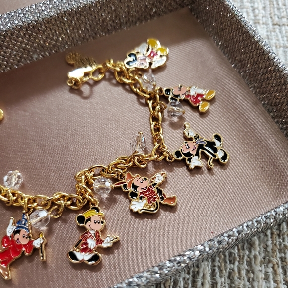 The Bradford Exchange Disney Mickey Mouse Through the Years Charm Bracelet - Picture 3 of 16